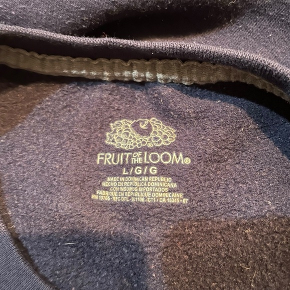 Unique One of a Kind Flannel Sleeve Holiday Christmas Sweatshirt Size L XL - Picture 6 of 6